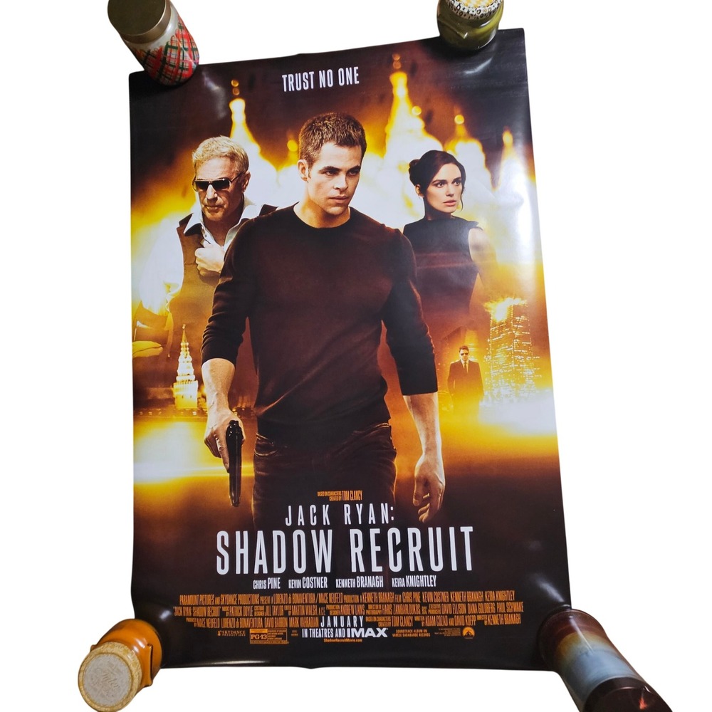 Jack Ryan: Shadow Recruit 2014 Promo Movie Poster 27x4 Chris Pine‎ Kevin Costner
